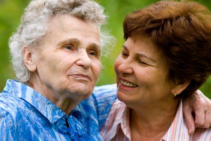 Aging parent with a family caregiver